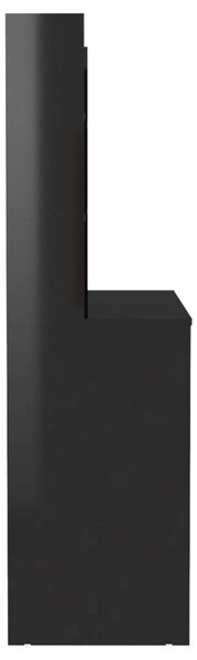 VidaXL LED-es Sminkasztal - Fekete - 100x40x135 cm