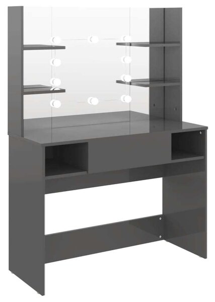 VidaXL LED-es Sminkasztal - 100x40x135 cm