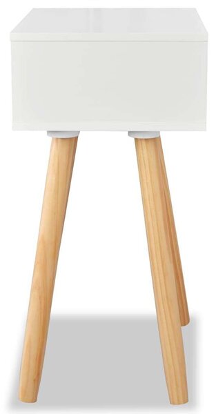 VidaXL Éjjeliszekrény Pár - Fehér - 40x30x61 cm
