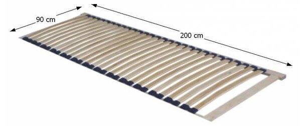 Lemezes ágyrács 200x90 cm Twinpack