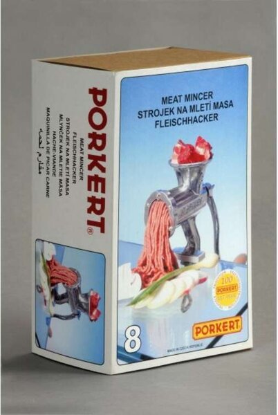 Porkert Húsdaráló 8-as - Kézi Öntöttvas - 4,5 mm