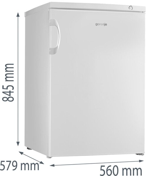 Gorenje F492PW Fagyasztószekrény, 82L, M:84.5, Manuális leolvasztás, F energiaosztály