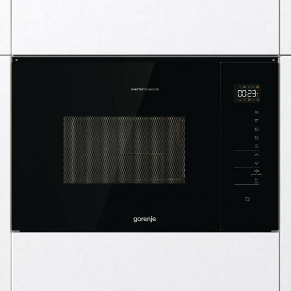 Gorenje BMI251SG3BG Beépíthető mikrohullámú sütő, 25L, 900W, 5 fokozat, AquaClean, SmartDisplay