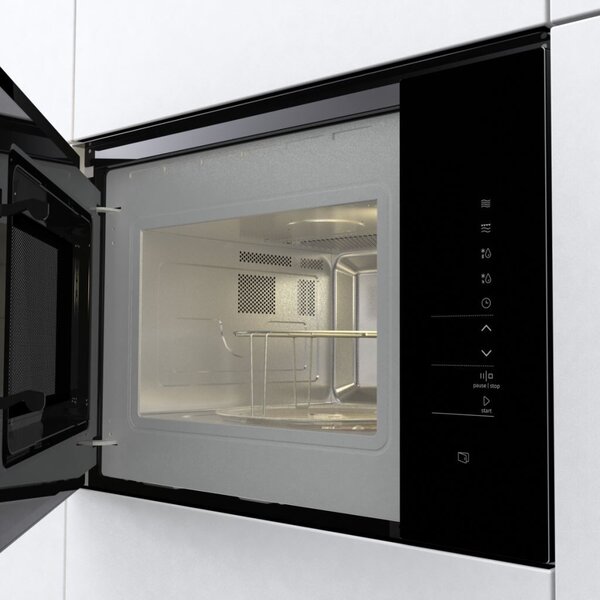 Gorenje BMI251SG3BG Beépíthető mikrohullámú sütő, 25L, 900W, 5 fokozat, AquaClean, SmartDisplay