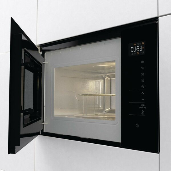 Gorenje BMI251SG3BG Beépíthető mikrohullámú sütő, 25L, 900W, 5 fokozat, AquaClean, SmartDisplay