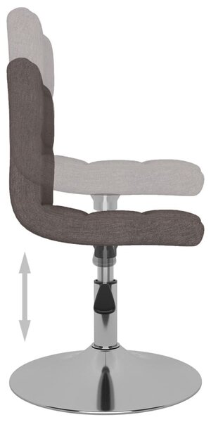 VidaXL Forgó Szövet Étkezőszék - 6 db - Tópszín