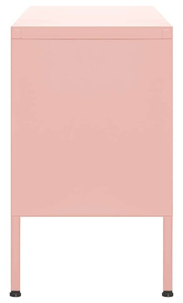 VidaXL Rózsaszín Fém TV-szekrény - 105x35x50 cm