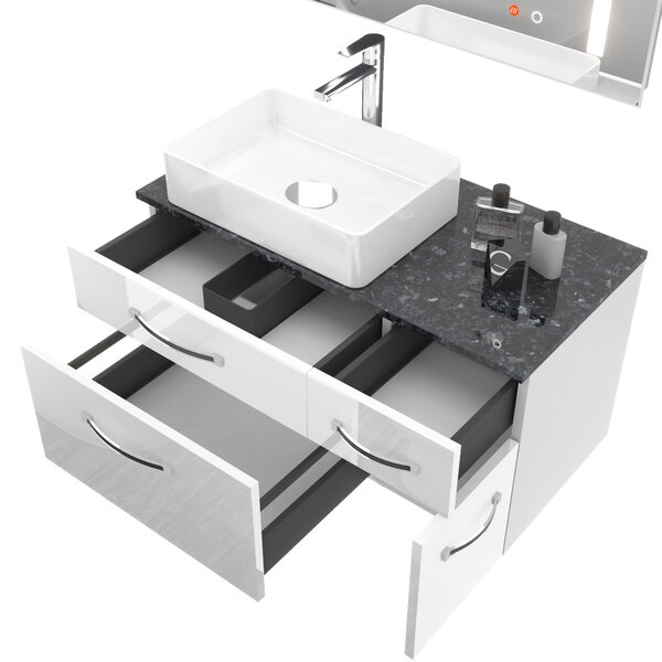 Fürdőszoba szett Euphoria EUP P 90P/0/W/S/0/BK/MB