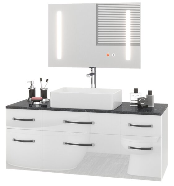 Fürdőszoba szett Euphoria EUP P 120/0/W/W/0/BK/MB