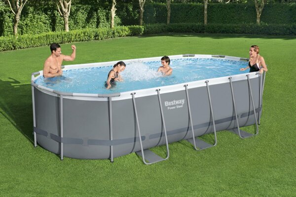 Bestway KRK ovális fémvázas medence szett 549 x 274 x 122 cm