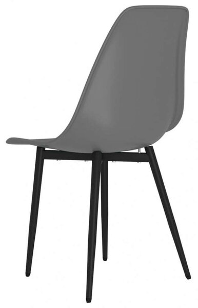 VidaXL Szürke Étkezőszék - 2 db