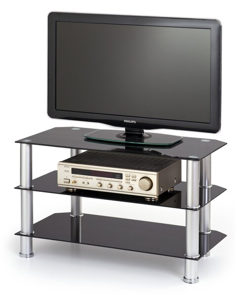 TV asztal Rollesby (fekete + króm). 769522