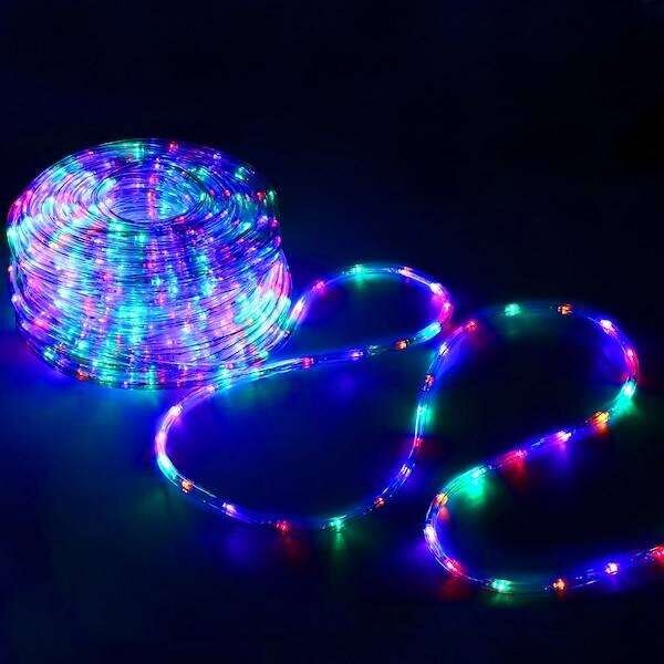 Springos programozható fénykábel, 720LED, 30m, többszínű