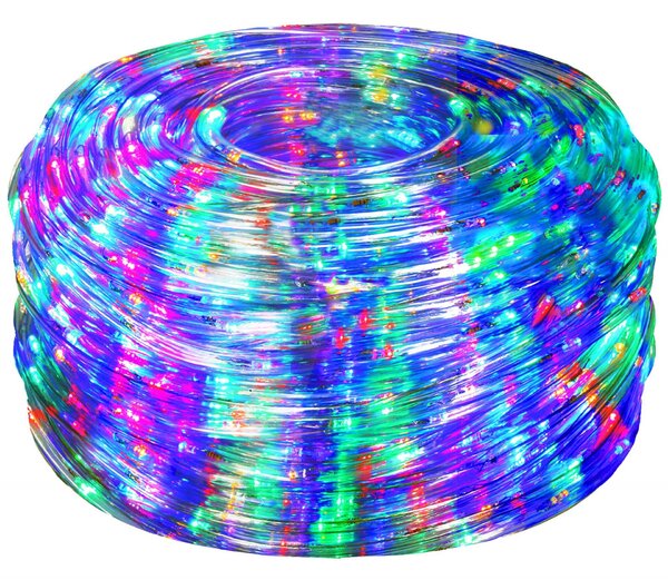Springos programozható fénykábel, 720LED, 30m, többszínű