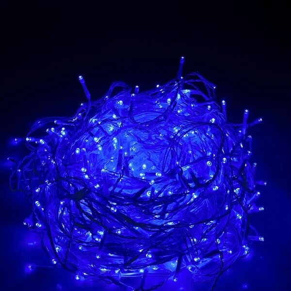 Springos - LED Fényfüggöny - Kék - 20m - 500 LED