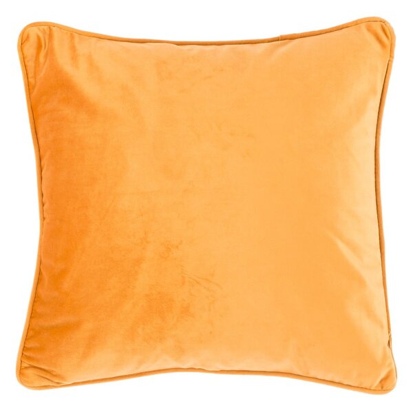 Velvety világos narancssárga díszpárna, 45 x 45 cm - Tiseco Home Studio