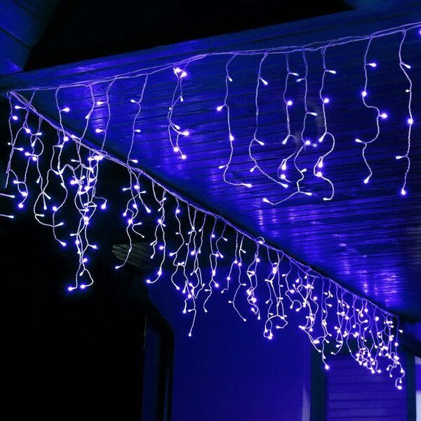 Springos - LED Fényfüggöny - Kék - 20m - 500 LED