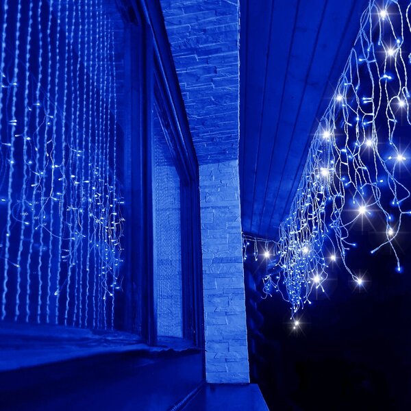 Springos fényfüzér 500LED, 20m, kék