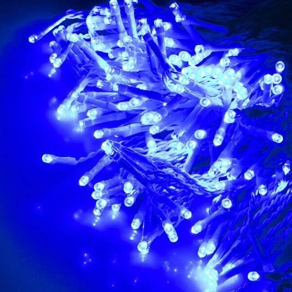 Springos programozható fényfüggöny 306LED, 6m, kék