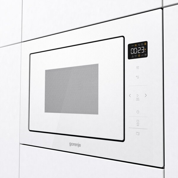 Gorenje BM251SG2WG Beépíthető mikrohullámú sütő, 25L, 900W, 5 fokozat, Időzítő, Fehér
