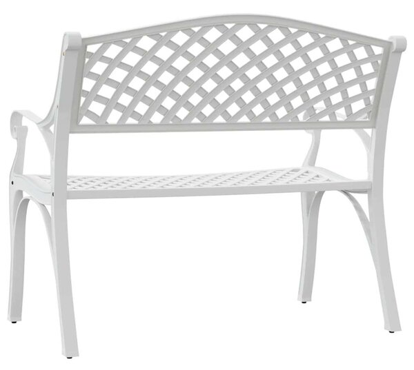 VidaXL Fehér Kerti Pad - Alumínium - 102cm
