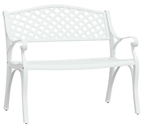 VidaXL Fehér Kerti Pad - Alumínium - 102cm