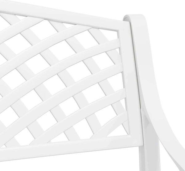 VidaXL Fehér Kerti Pad - Alumínium - 102cm