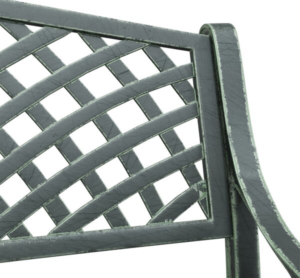 VidaXL Öntött Alumínium Kerti Pad - Zöld - 102 cm