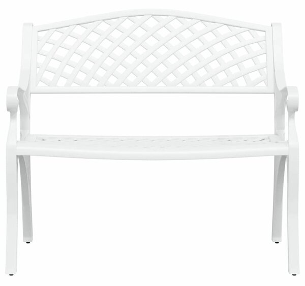 VidaXL Fehér Kerti Pad - Alumínium - 102cm