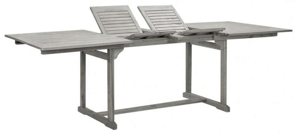 VidaXL tömör akácfa kerti étkezőasztal (160-240) x 100 x 75 cm