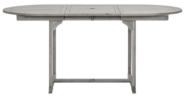 VidaXL tömör akácfa kerti étkezőasztal (120-170) x 80 x 75 cm