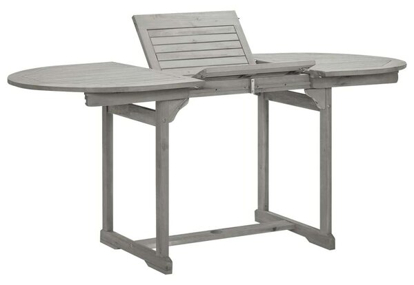 VidaXL tömör akácfa kerti étkezőasztal (120-170) x 80 x 75 cm