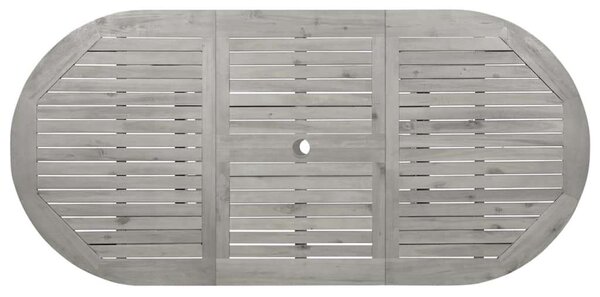 VidaXL tömör akácfa kerti étkezőasztal (120-170) x 80 x 75 cm