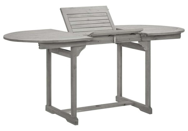 VidaXL tömör akácfa kerti étkezőasztal (120-170) x 80 x 75 cm