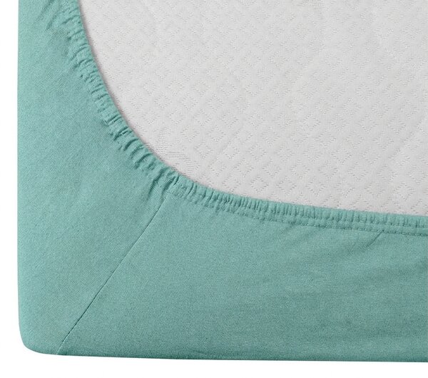 Mentol jersey lepedő 90 x 200 cm