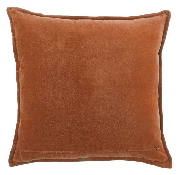 COTTON VELVET párna 45 x 45 cm, konyak