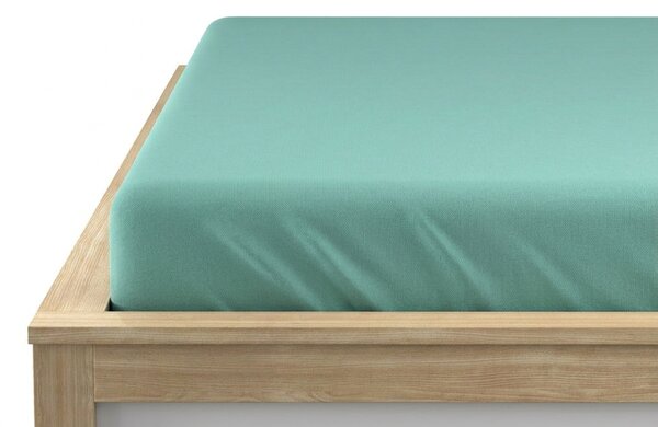 Mentol jersey lepedő 90 x 200 cm