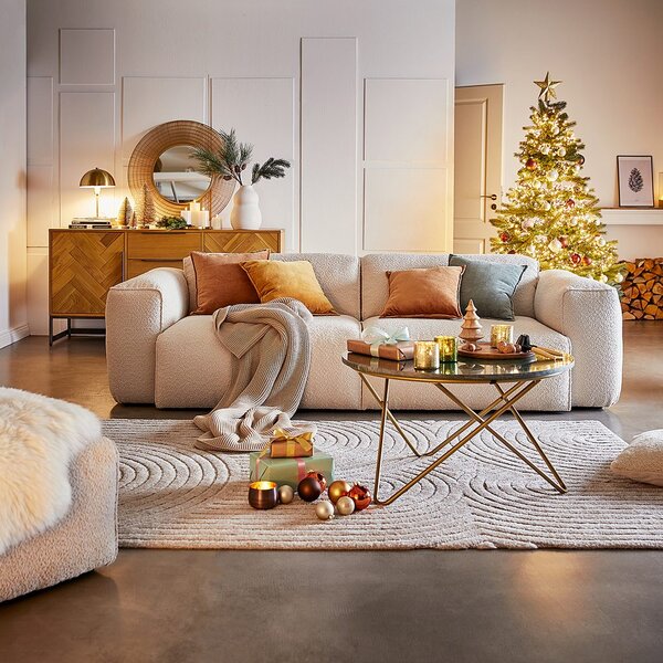 COTTON VELVET párna 45 x 45 cm, konyak
