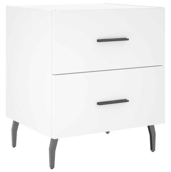 Modern Éjjeliszekrény Pár - Fehér - 2 db - 40x35x47,5 cm