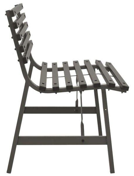 VidaXL Kerti Pad - Acél - Fekete - 110 cm