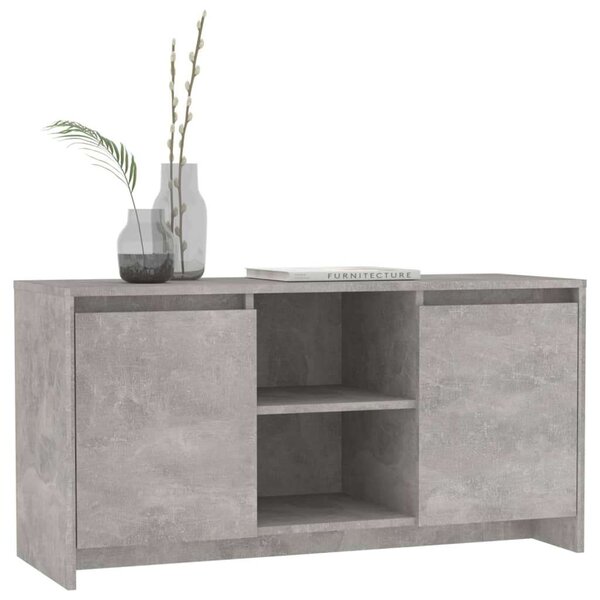 VidaXL TV-szekrény - Betonszürke - 102cm