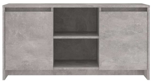 VidaXL TV-szekrény - Betonszürke - 102cm