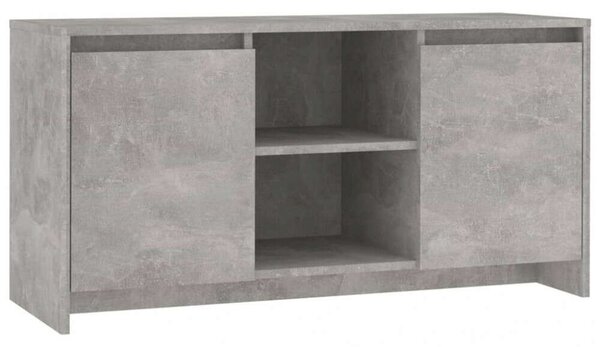 VidaXL TV-szekrény - Betonszürke - 102cm