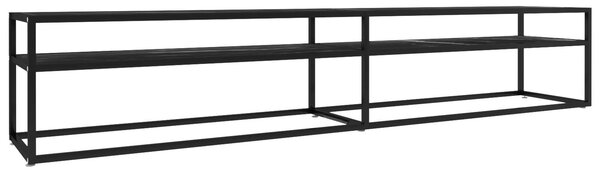 Modern TV-szekrény - Fekete Márvány - 220cm