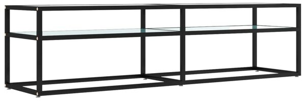 VidaXL TV-szekrény - Üveg - Fém - 160cm