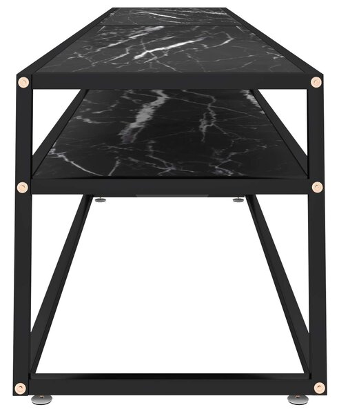 Modern TV-szekrény - Fekete Márvány - 220cm
