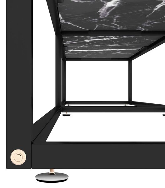 Modern TV-szekrény - Fekete Márvány - 220cm