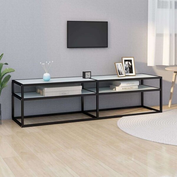 VidaXL TV-szekrény - Üveg - Fém - 160cm