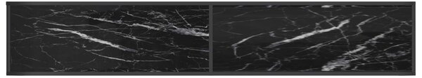 Modern TV-szekrény - Fekete Márvány - 220cm