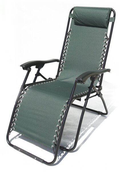ROJAPLAST 2320 OXFORD fém összecsukható kerti/kemping/napozó szék - zöld ()